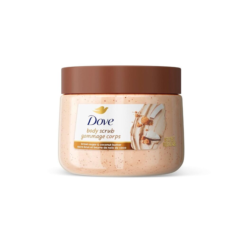 Brown Sugar and Coconut Butter Body Scrub Exfoliates and Deeply Nourishes for Sm